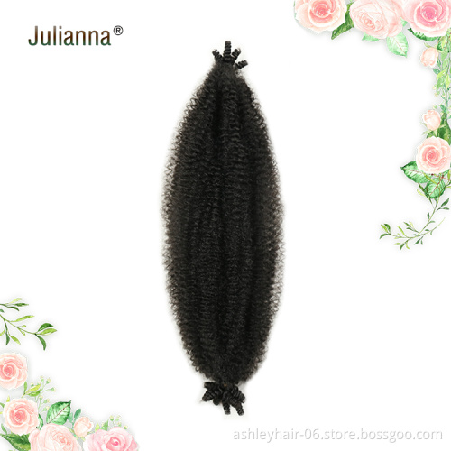 Juliana Kanekalon 16 Inches Afro Spring Twist Hair Extension Ombre Bob Red Crochet Braided Spring Hair Springy Afro Twist